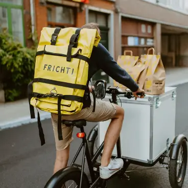 Livreur à vélo